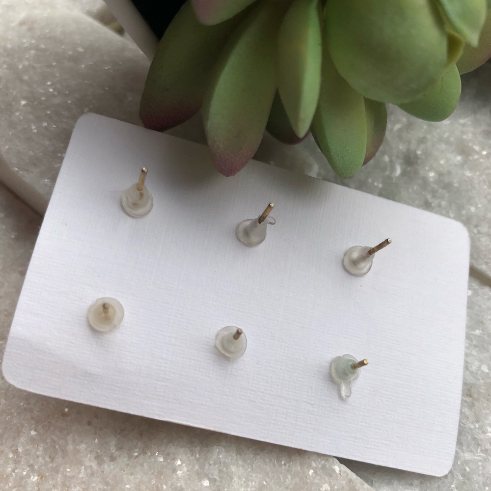 SOLD‼️ Mecca Fox Druzy Stud Earrings - Picture 3 of 7